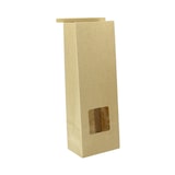 thumbnail of MONOUSO - SOS Kraft-zak met sluiting en venster 9+6x26 cm (50 stuks)