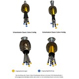 thumbnail of BieTal® Classic Cobra Bier Schanksäule Wasser Zapfsäule 4-leitig 7mm vergoldet