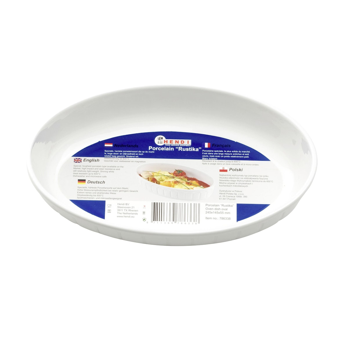 Hendi Rustica Ofenform, oval, 24 cm