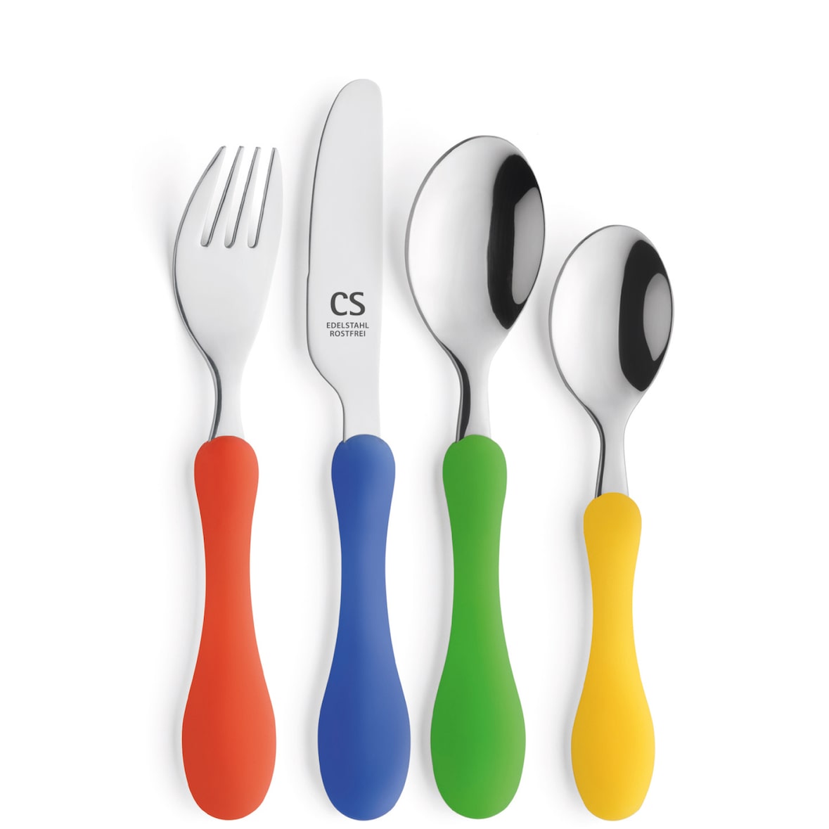 CS KOCHSYSTEME, BABENY Kinderbestek-Set spiegelpolijst 18/0 1,5 mm 4-delig in geschenkdoos