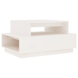 thumbnail of Table basse Blanc 80x55x40,5 cm Bois massif de pin Modèle Polaris Industriel