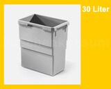 thumbnail of Hailo Inneneimer 1058089 hellgrau 30 Liter 397 x 258 x 413 mm
