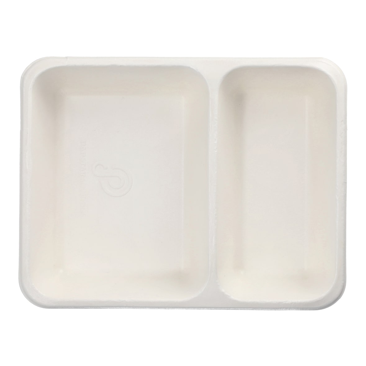 PAPSTAR, Menubakken topseal suikerriet, PLA gecoat 2-vaks 1200 ml 4,9 cm x 22,7 cm x 17,8 cm