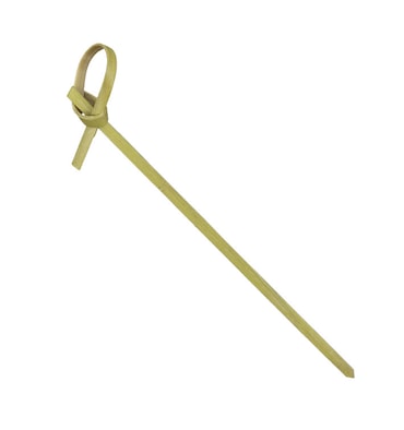 MONOUSO - Pinchos de Bambú Lazo Natural 10cm en caja (1.200 Uds)