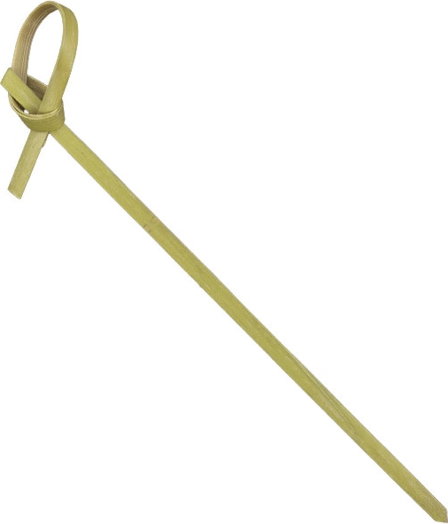 MONOUSO - Pinchos de Bambú Lazo Natural 10cm en caja (1.200 Uds)