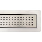 thumbnail of Canal de duche HWC-D94b, canal de drenagem do pavimento, ralo de duche, sifão em aço inoxidável 50-120cm ~ 100cm