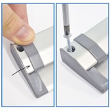 thumbnail of Danieli - Barra Porta Comande per Ristoranti in Alluminio da 150 cm - Barra Ferma Fogli con 2 Nastri di Biadesivo e Viti di Fissaggio