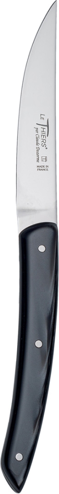 Marietti Set 6 Coltelli Da Bistecca Con Manico Rivettato - Lama In Acciaio Inox, Design Nero Elegante - 2