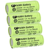 thumbnail of 4x GP Akku 2/3 AAA 1,2V / 400mAh GP40AAAM Micro NiMH Akku Höhe 29,7mm