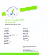 thumbnail of 10 Staubsaugerbeutel passend für Numatic CVC, EVR, GVE, NNV, NPV, NVP, NVM, NVQ