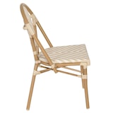 thumbnail of Chaise de terrasse style bistrot parisien en aluminium et rotin beige