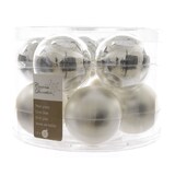 thumbnail of Weihnachtsbaumkugeln Glas Ø 6 cm 10 Stück silber matt/glänzend