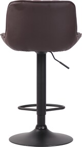 thumbnail of CHEFGASTRO Barhocker SAHARA Kunstleder Schwarz HxBxT 86x50x50cm Kunstleder Braun Barstuhl