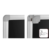 thumbnail of ALLboards Tableau à Craie Noir Magnétique avec Cadre en Aluminium Premium EXPO 300x120 cm