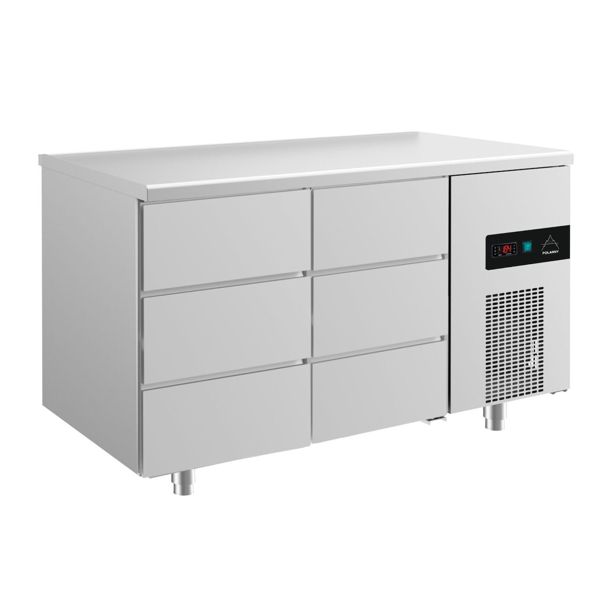 Gastro Edelstahl Kühltisch Umluft 3/3 Schubladen 1400x700x850mm -2/+8°C