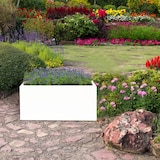 thumbnail of WellHome - Vaso da fiori in polietilene bianco 60x20x20 cm