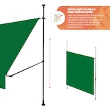 thumbnail of Wasabi - Toldos Exterior Terraza Cityline Verde 3x1,2m - Toldo Portátil sin Taladrar - Anti UV - Regulable - Resistente para Jardín, Balcón