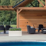 thumbnail of WellHome - Vaso da fiori in polietilene bianco 60x20x20 cm