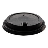 thumbnail of 500x Domdeckel mit Verschlußklappe schwarz für Pappbecher COFFEE TO GO 90mm Ø