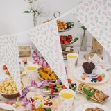 thumbnail of ECOFIESTA 1 Stück Girlande 5m Blätter & Herzen wiederverwendbar kürzbar - Papierkette Geburtstag - Wimpelkette nachhaltige Produktion