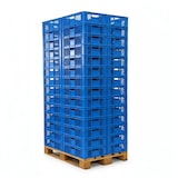thumbnail of 56 Stück Bäckerkisten Brotkisten 600 x 400 x 150 mm in blau