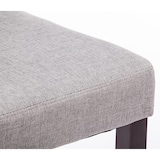 thumbnail of Lot de 6 Chaises de salle à manger Ina Tissu avec pieds en Bois Gris clair/Cappuccino