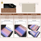 thumbnail of Rollcontainer Aktenschrank Stahl Schwarz 37x44x68 cm mit 2 abschließbaren Schubladen, Rollen mit Bremsen, Hängeregister für Büro und Homeoffice
