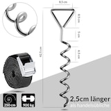 thumbnail of 8tlg. Bodenanker-Set - 4 Bodenanker + 4 Spanngurte