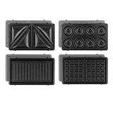 thumbnail of Weasy Sandwichmaker 4 in 1 JOY600 / 750 W / Sandwich, Waffel, Grill und Donuts / Überhitzungsschutz / schwarz