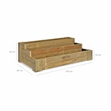 thumbnail of HORTALIA Caixa de cultivo Box Stairs 120 em madeira tratada para exterior - 120x80x40 cm