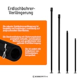 thumbnail of EBERTH Bohrer-Verlängerungs-Set 4-tlg. 400–1000 mm – passend für EBERTH Erdbohrer & Geräte mit gleicher Aufnahme