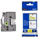 thumbnail of Brother TZeS211 Cinta Laminada Super Adhesiva Original de Etiquetas - Texto negro sobre fondo blanco - Ancho 6mm x 8 metros