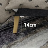 thumbnail of Polsterbett 160x200 mit grauem Kopfteil, stabiles Bettgestell ohne Boxspring, niedriges Profil, modernes Design, stilvolles Schlafzimmermöbel Grau