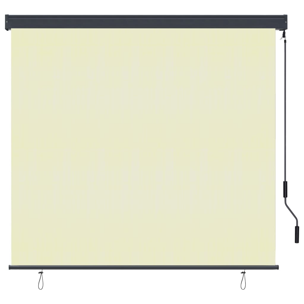 vidaXL Rolgordijn voor buiten 160x250 cm crème