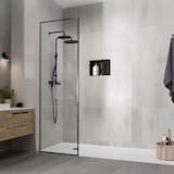 thumbnail of LuxeBath Wandnische Edelstahl 20 × 30 × 10 cm Schwarz – Randlose Duschnische, befliesbares Einbauregal, Duschablage für Badutensilien, kleines