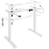 thumbnail of tectake Tafelonderstel elektrisch in hoogte verstelbaar 85-129x65x71-121cm - wit - 403002