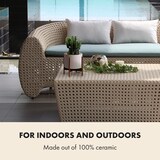 thumbnail of Thorn Blumentopf mit Ständer 50er Jahre Stil 2 GrößenWeiß