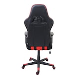 thumbnail of Bureaustoel HWC-F84, bureaustoel gaming stoel executive draaistoel, kunstleer ~ zwart/rood