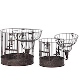 thumbnail of Moritz Vogelkäfig Deko Vintage braun Set Dekokäfig Antik Shabby Style Käfig Nostalgie Landhausstil Pflanze