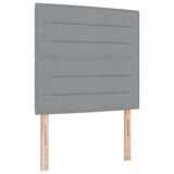 thumbnail of vidaXL Boxspringbett mit Kopfteil Hellgrau 200 x 80 cm Stoff