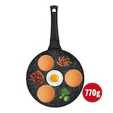 thumbnail of Poêle à crêpes et galettes avec revêtement en marbre 7 emplacements 26cm  HGCP267HO usage non-intensif Herzberg