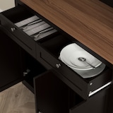 thumbnail of HOMCOM Credenza Cucina Alta con 4 Armadietti e 2 Cassetti Nero