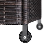 thumbnail of tectake Baúl de almacenamiento Kiruna con trenzado de ratán sintético, 120x55x61,5 cm, 270l  Marrón