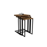 thumbnail of Skye Decor, Pino- PinoPUQ, Nussbaumfarbe,Schwarz, Couchtische, 60x40x40 cm, 100% Melaminbeschichtete Partikelplatte