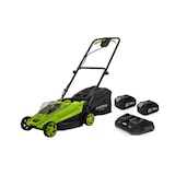 thumbnail of 20V accu grasmaaier + 2 x 4.0Ah accu's + dubbele lader 30L bak VITO