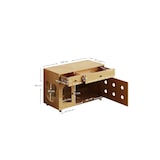 thumbnail of Katzenvilla Set 90x50x160 Katze Spielhaus Kratzbaum Kratzmöbel mit Katzentoilettenschrank 100x45x66 MDF Katzenmöbel Ahornholz für mehrere Katzen