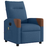 thumbnail of vidaXL Massagesessel Elektrisch Blau Stoff