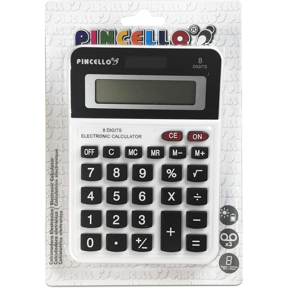 Calculadora Básica de Escritorio 8 Dígitos Color Blanco | Ideal para oficina, Hogar, Escuela