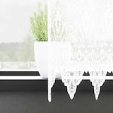 thumbnail of vidaXL Spitzenvorhang mit Vorhängen Floral Weiß 160 x 400 cm Polyester