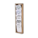 thumbnail of Présentoir Mural Bois naturel 5 cases A4 Portrait